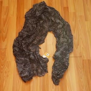 Patricia Nash Designs black and silver scarf